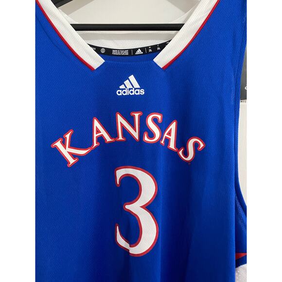 NWT Dajuan Harris Jr. Kansas Jayhaws Adidas Basketball Jersey Size XXL - Picture 3 of 8